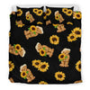 Sunflower Pattern Print Design SF016 Duvet Cover Bedding Set-JORJUNE.COM