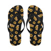 Sunflower Pattern Print Design SF016 Flip Flops-JorJune