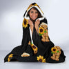 Sunflower Pattern Print Design SF016 Hooded Blanket-JORJUNE.COM