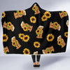 Sunflower Pattern Print Design SF016 Hooded Blanket-JORJUNE.COM