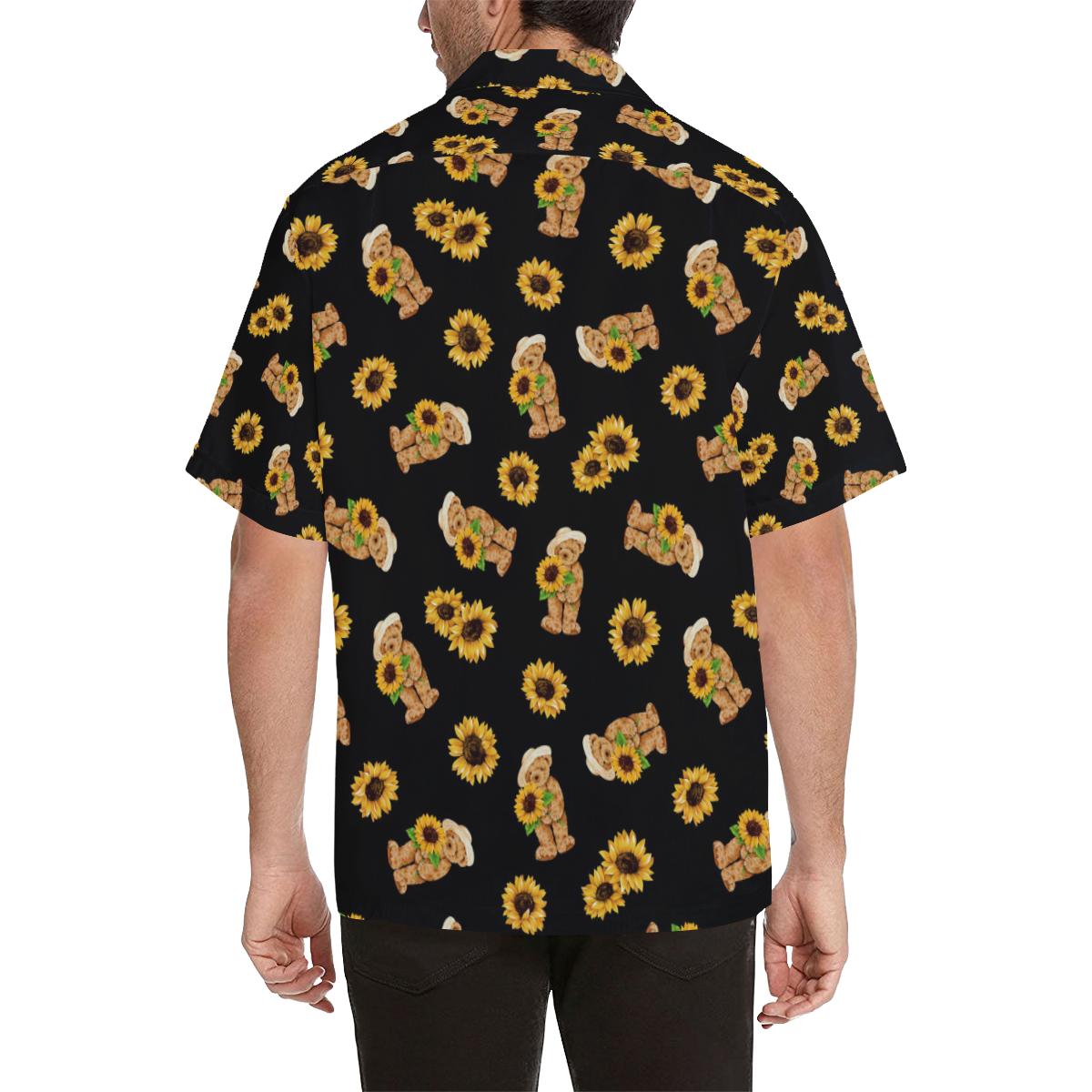 Sunflower Pattern Print Design SF016 Men Hawaiian Shirt-JorJune