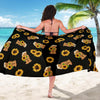 Sunflower Pattern Print Design SF016 Sarong Pareo Wrap-JORJUNE.COM