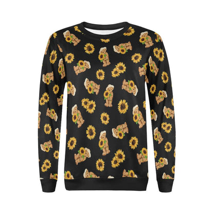 Sunflower Pattern Print Design SF016 Women Long Sleeve Sweatshirt-JorJune