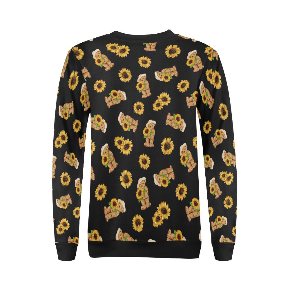 Sunflower Pattern Print Design SF016 Women Long Sleeve Sweatshirt-JorJune