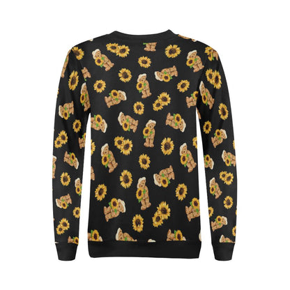 Sunflower Pattern Print Design SF016 Women Long Sleeve Sweatshirt-JorJune