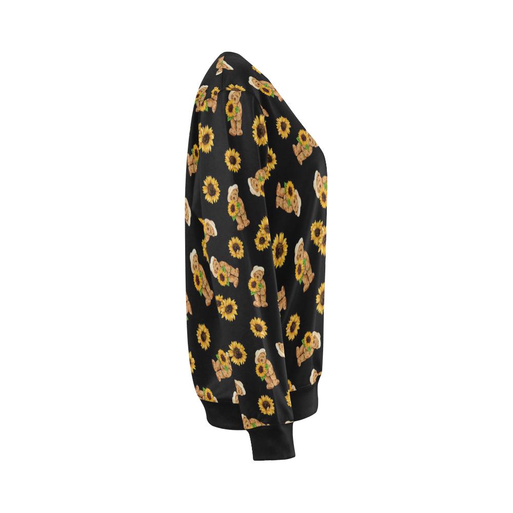 Sunflower Pattern Print Design SF016 Women Long Sleeve Sweatshirt-JorJune