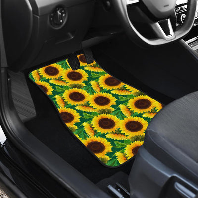 Sunflower Pattern Print Design SF02 Car Floor Mats-JORJUNE.COM