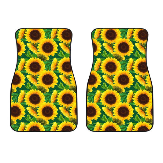 Sunflower Pattern Print Design SF02 Car Floor Mats-JORJUNE.COM