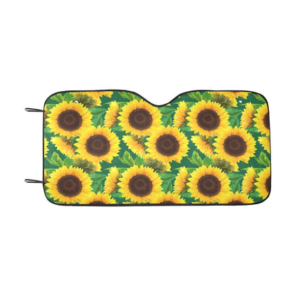Sunflower Pattern Print Design SF02 Car Sun Shade-JorJune