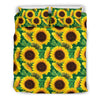 Sunflower Pattern Print Design SF02 Duvet Cover Bedding Set-JORJUNE.COM