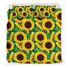 Sunflower Pattern Print Design SF02 Duvet Cover Bedding Set-JORJUNE.COM