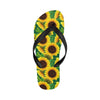 Sunflower Pattern Print Design SF02 Flip Flops-JorJune