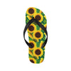 Sunflower Pattern Print Design SF02 Flip Flops-JorJune