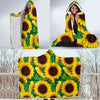 Sunflower Pattern Print Design SF02 Hooded Blanket-JORJUNE.COM