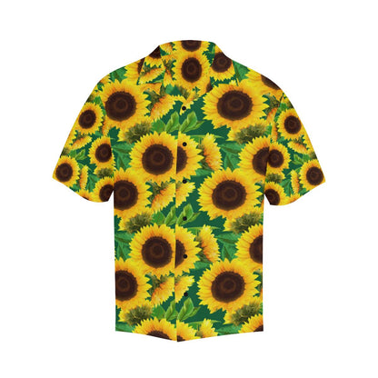 Sunflower Pattern Print Design SF02 Men Hawaiian Shirt-JorJune