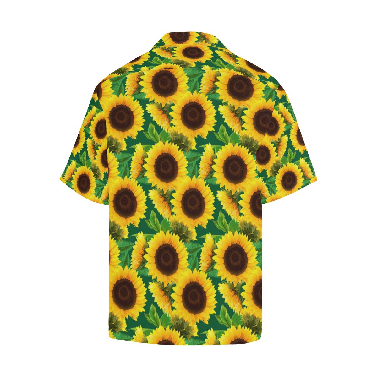 Sunflower Pattern Print Design SF02 Men Hawaiian Shirt-JorJune