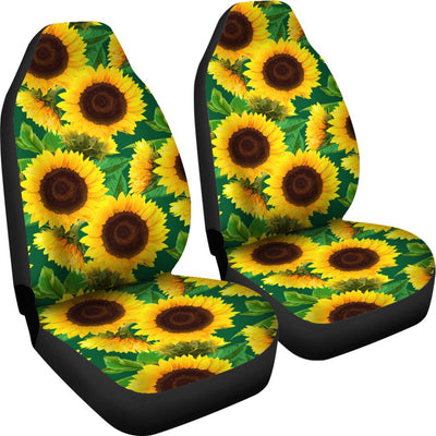 Sunflower Pattern Print Design SF02 Universal Fit Car Seat Covers-JorJune