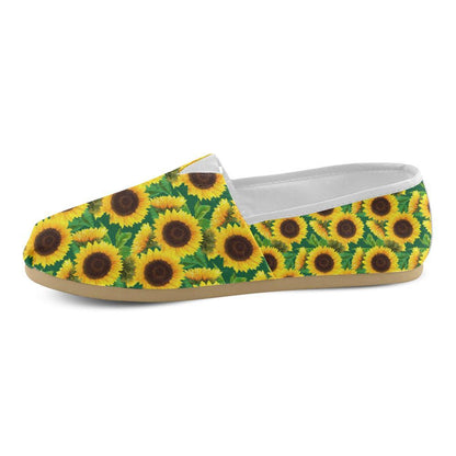 Sunflower Pattern Print Design SF02 Women Casual Shoes-JorJune.com