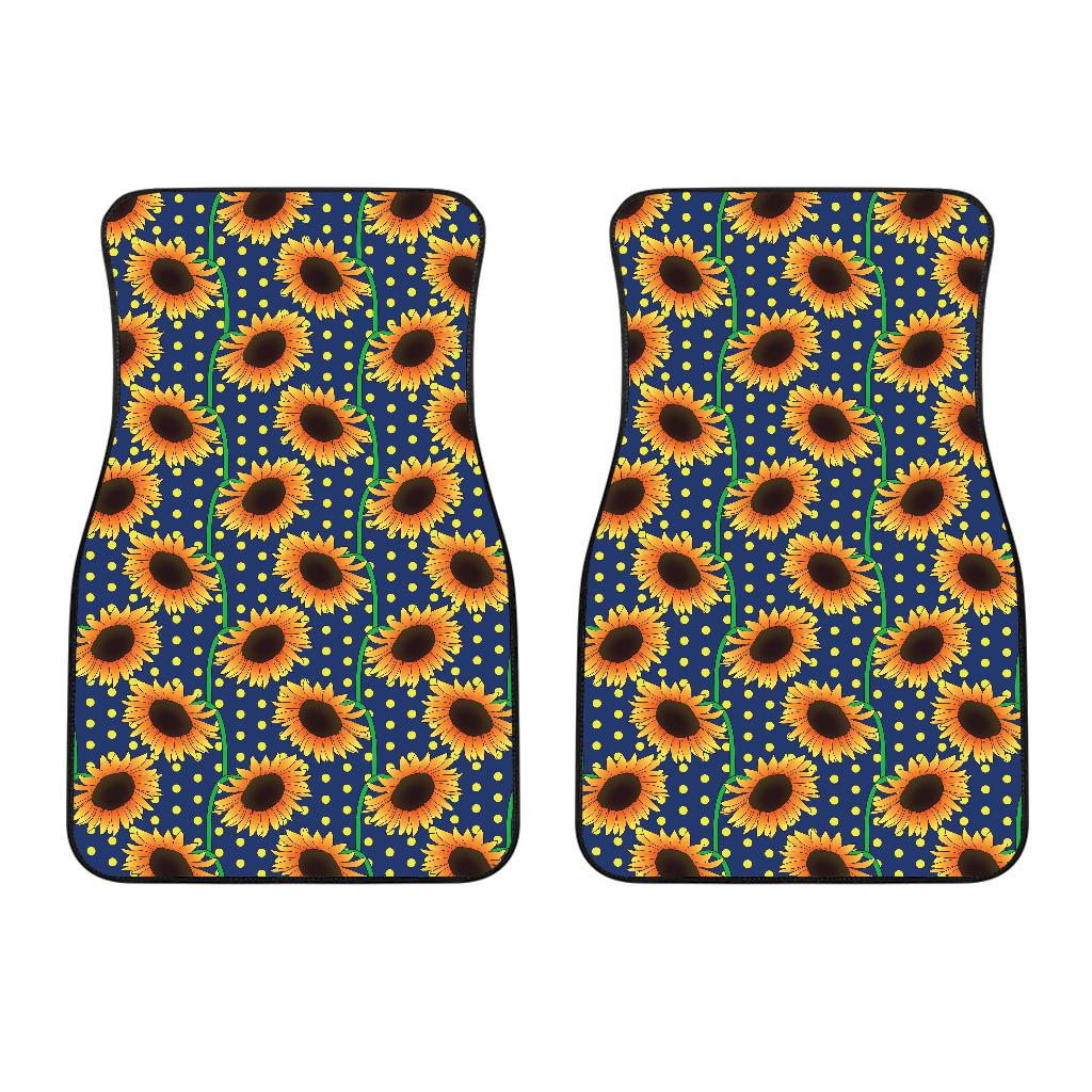 Sunflower Pattern Print Design SF03 Car Floor Mats-JORJUNE.COM