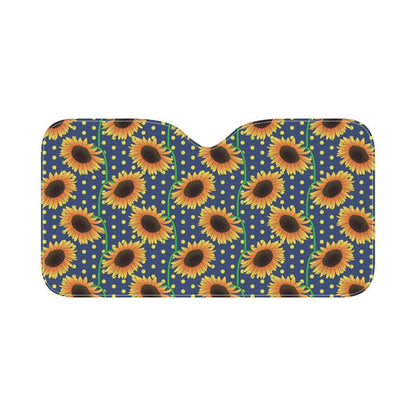 Sunflower Pattern Print Design SF03 Car Sun Shade-JorJune