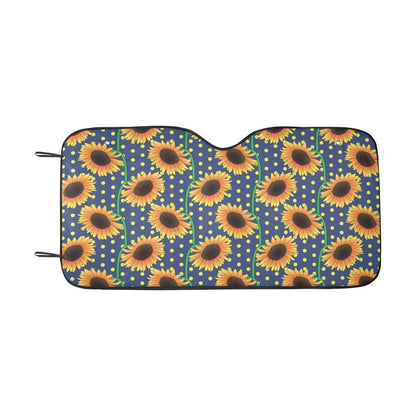 Sunflower Pattern Print Design SF03 Car Sun Shade-JorJune
