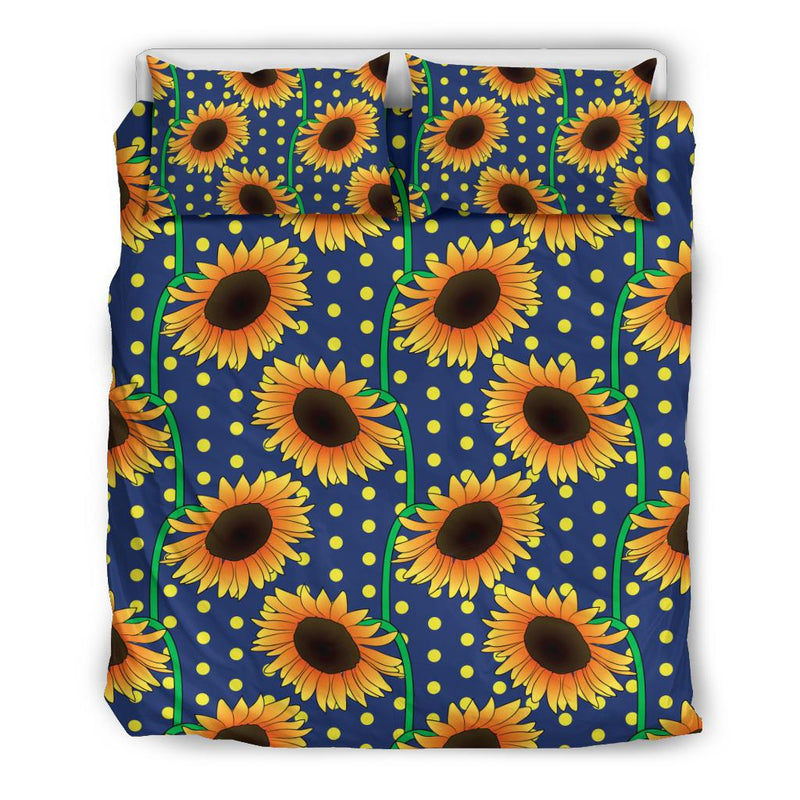 Sunflower Pattern Print Design SF03 Duvet Cover Bedding Set-JORJUNE.COM