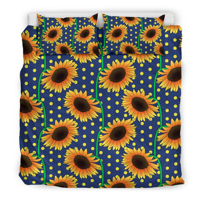 Sunflower Pattern Print Design SF03 Duvet Cover Bedding Set-JORJUNE.COM