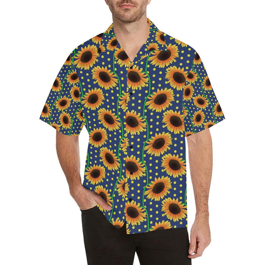 Sunflower Pattern Print Design SF03 Men Hawaiian Shirt-JorJune