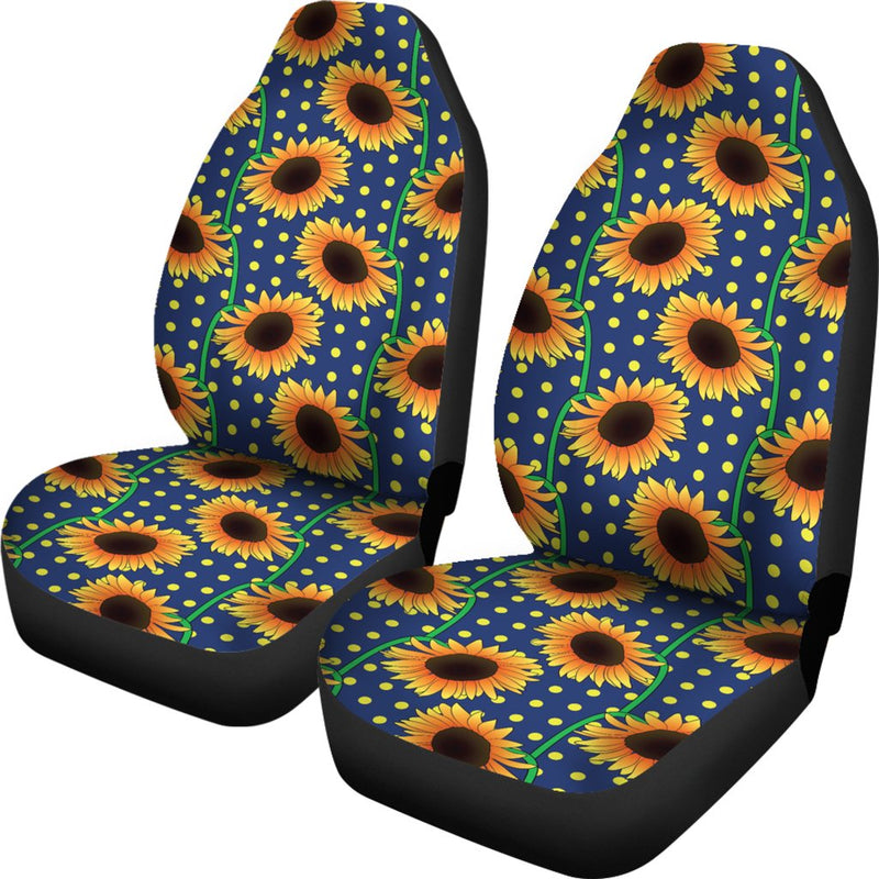 Sunflower Pattern Print Design SF03 Universal Fit Car Seat Covers-JorJune