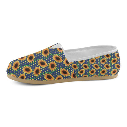 Sunflower Pattern Print Design SF03 Women Casual Shoes-JorJune.com