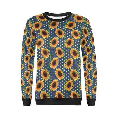 Sunflower Pattern Print Design SF03 Women Long Sleeve Sweatshirt-JorJune