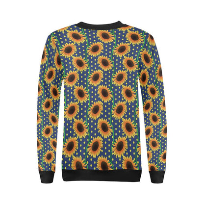 Sunflower Pattern Print Design SF03 Women Long Sleeve Sweatshirt-JorJune