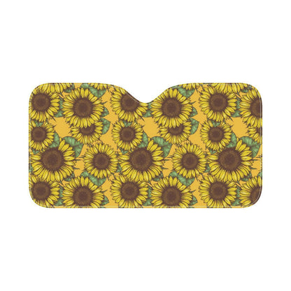 Sunflower Pattern Print Design SF04 Car Sun Shade-JorJune