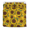 Sunflower Pattern Print Design SF04 Duvet Cover Bedding Set-JORJUNE.COM