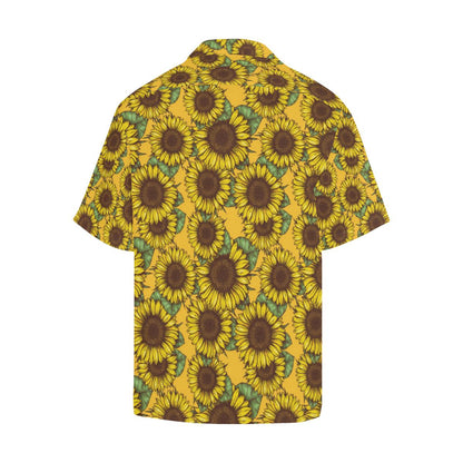 Sunflower Pattern Print Design SF04 Men Hawaiian Shirt-JorJune