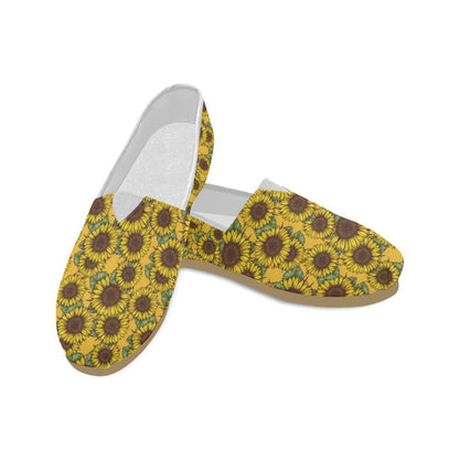 Sunflower Pattern Print Design SF04 Women Casual Shoes-JorJune.com