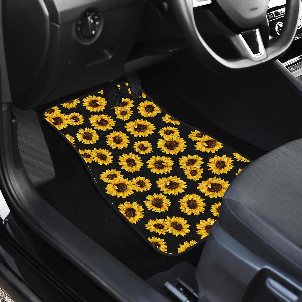 Sunflower Pattern Print Design SF05 Car Floor Mats-JORJUNE.COM