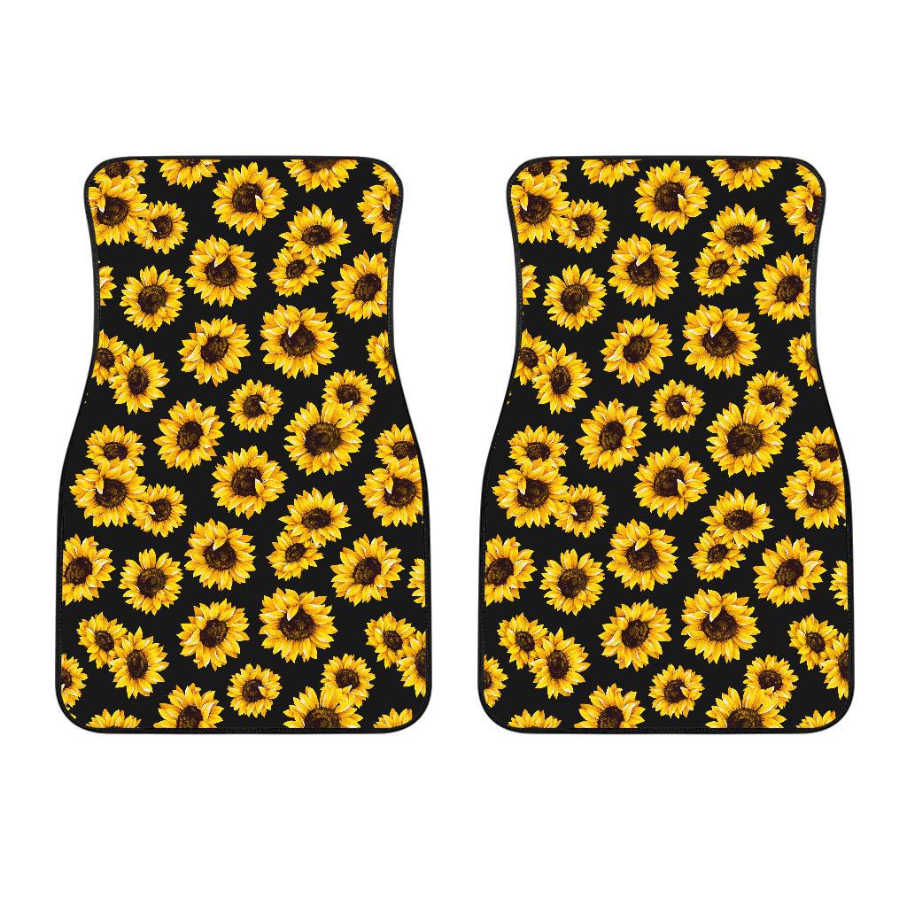 Sunflower Pattern Print Design SF05 Car Floor Mats-JORJUNE.COM