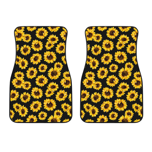 Sunflower Pattern Print Design SF05 Car Floor Mats-JORJUNE.COM