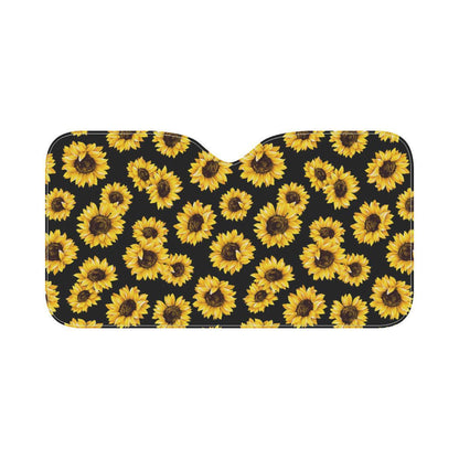 Sunflower Pattern Print Design SF05 Car Sun Shade-JorJune