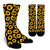 Sunflower Pattern Print Design SF05 Crew Socks-JORJUNE.COM