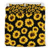 Sunflower Pattern Print Design SF05 Duvet Cover Bedding Set-JORJUNE.COM