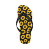 Sunflower Pattern Print Design SF05 Flip Flops-JorJune