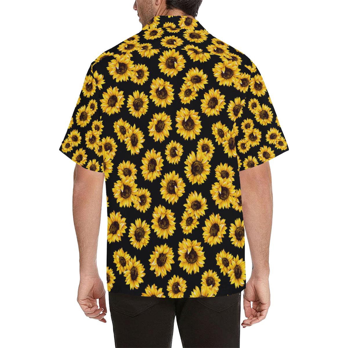 Sunflower Pattern Print Design SF05 Men Hawaiian Shirt-JorJune