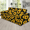 Sunflower Pattern Print Design SF05 Sofa Slipcover-JORJUNE.COM