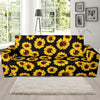 Sunflower Pattern Print Design SF05 Sofa Slipcover-JORJUNE.COM