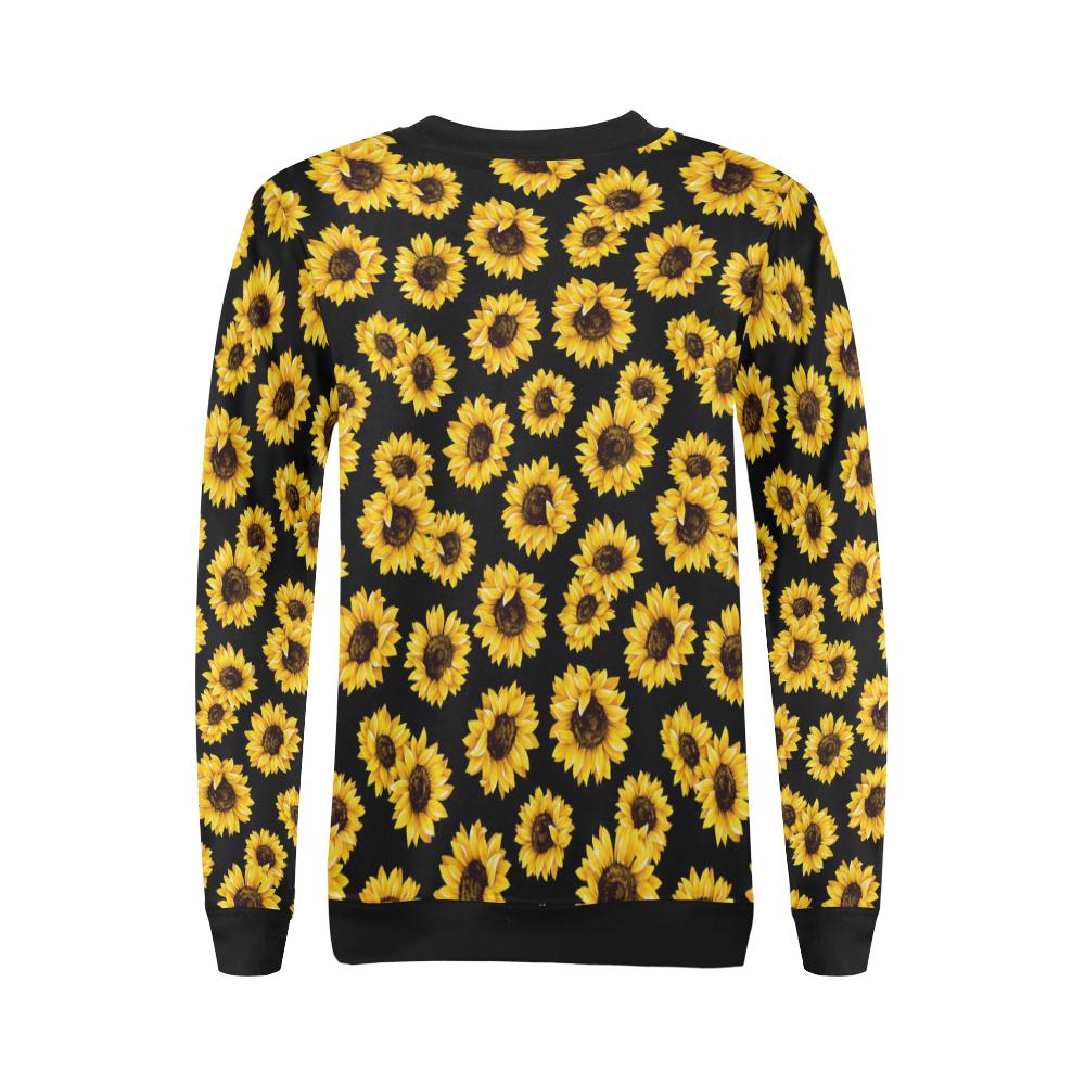 Sunflower Pattern Print Design SF05 Women Long Sleeve Sweatshirt-JorJune