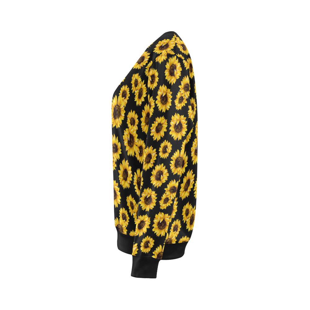Sunflower Pattern Print Design SF05 Women Long Sleeve Sweatshirt-JorJune