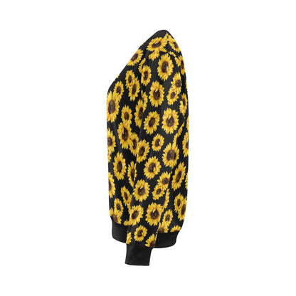Sunflower Pattern Print Design SF05 Women Long Sleeve Sweatshirt-JorJune
