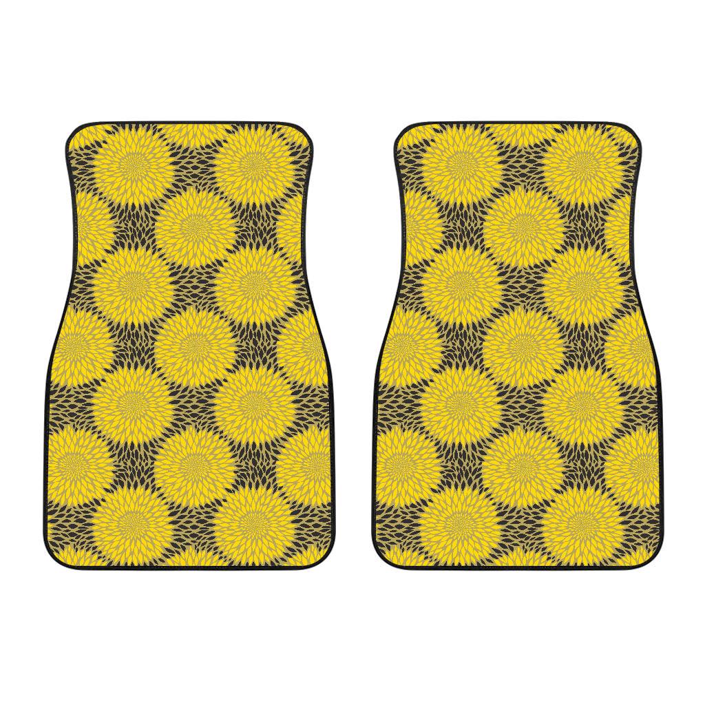Sunflower Pattern Print Design SF06 Car Floor Mats-JORJUNE.COM